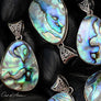 Paua Shell Pendant - Bali Silver (Sterling) - OutOfAsia